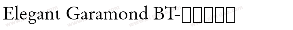 Elegant Garamond BT字体转换